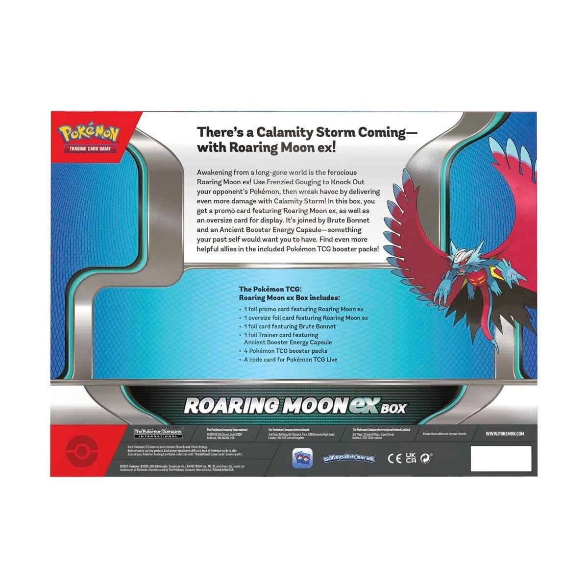 Pokemon TCG: Roaring Moon ex Box