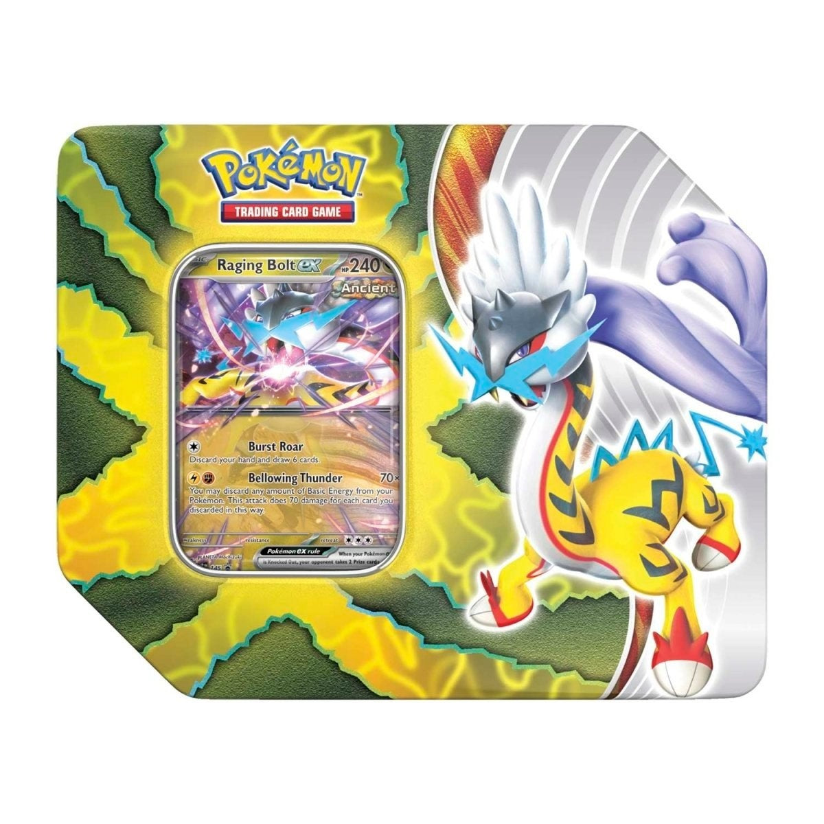 Pokemon TCG: Paradox Destinies Tin - Raging Bolt ex