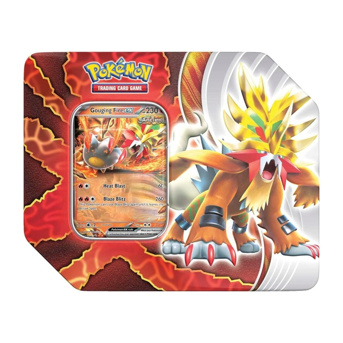 Pokemon TCG: Paradox Destinies Tin - Gouging Fire ex