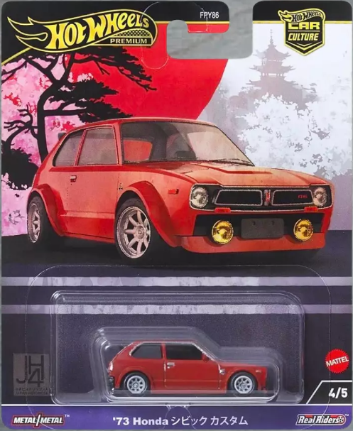 Hot Wheels Car Culture 2024 Mix 2 - '73 Honda Civic Custom