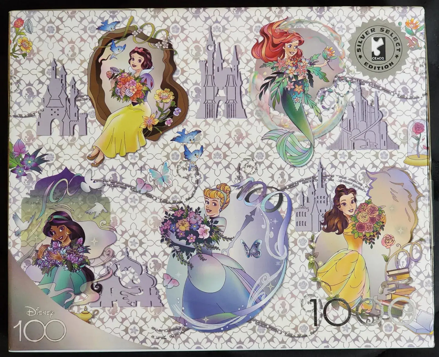 Disney Collection Silver Select 1000 Puzzle Ceaco Platinum Princesses