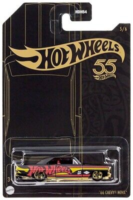 Hot Wheels 55th Anniversary Pearl and Chrome 2023 Vehicle Mix 1 - '66 Chevy Nova