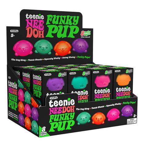 Teenie NeeDoh Funky Pups 3 Pack